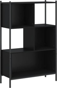 vidaXL Bibliotecă, negru, 72x28x109 cm, lemn prelucrat