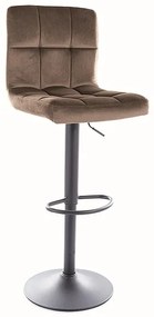 Scaun de bar C105 velvet bej inchis Blu40