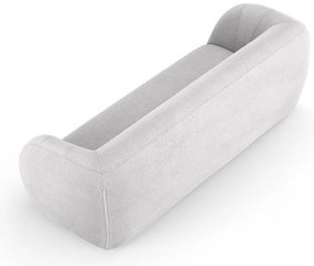 Canapea gri deschis cu tapițerie din stofă bouclé 230 cm Essen – Cosmopolitan Design