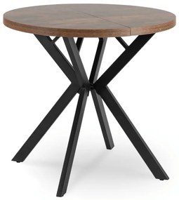 JAKS Masa rotundă extensibilă 80 - 160 cm stejar rustic Dorian