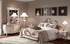 Pat Erik – structura eleganta din fier forjat cu tablie 180x200