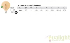 BEC LED E27 DECORATIV AMBER 4W 2200K