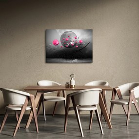 Tabloul cu bile abstracte roz (70x50 cm)
