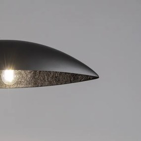 Lustră pe cablu GONDOLA 2xE27/60W/230V argintiu/negru