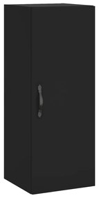 834995 vidaXL Dulap de perete, negru, 34,5x34x90 cm, lemn prelucrat