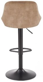 Scaun de bar H101 velvet bej