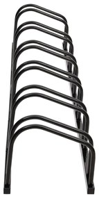 Suport de biciclete, pentru 6 biciclete, negru, otel