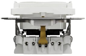 Priza simpla cu impamantare, cu capac, 16A, IP20, Alb Schneider Sedna Design