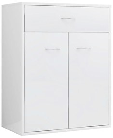 Servanta, alb extralucios, 60x30x75 cm, PAL 1, Alb foarte lucios