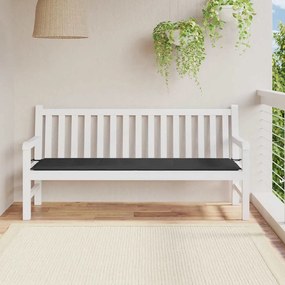 vidaXL Pernă de bancă de grădină, negru, 180x50x4 cm, textil oxford