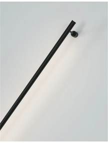 Aplica de perete LED design liniar GROPIUS negru, L-120cm, H-9cm