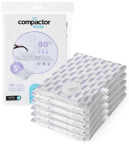Compactor Set de pungi de depozitare în vidCompress L Lavender 100 l, 70 x 100 cm, 5 buc, 5 buc.