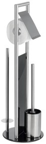 WENKO 24981800 - Set WC RAVINA, 20 x 70 cm, inox/argintiu