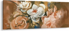 Tablou -Buchet de flori pictat (120x50 cm)