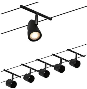 Paulmann 94469 - Set 5x GU5,3/10W spot CUP 230V negru