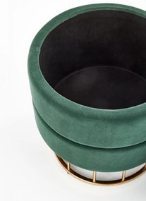 Taburet tapitat Minty Velvet Verde / Gold