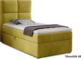 Pat Amarillo 90x200 cu Saltea, Topper, Ladă Depozitare, Personalizabil