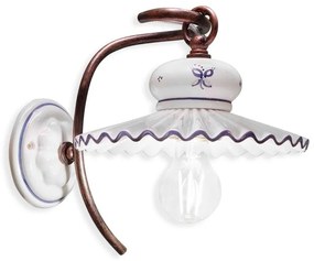Aplica de perete design clasic realizata manual din ceramica ROMA