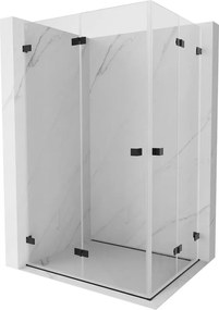 Mexen Lunar-F Duo cabină de duș pliabilă 95 x 75 cm, transparentă, neagră - 836-095L-075P-70-00