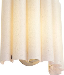 Lampă de perete Japandi bej cu in 26 cm - Scallop