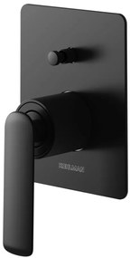Kohlman Experience Black baterie cadă-duș ascuns negru QW210EB