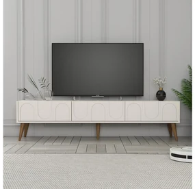 Masă TV/Dulap Bipemu 3 (crem + nuc). 1095684
