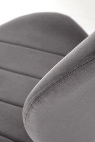 Scaun K538 velvet gri H85 cm