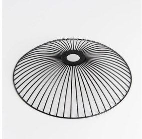 Abajur universal CURITIBA, Ø 38 cm, negru