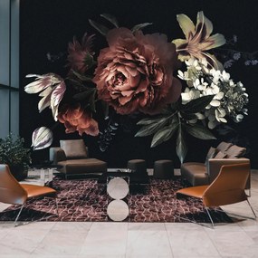 Fototapet - Flori întunecate (147x102 cm)