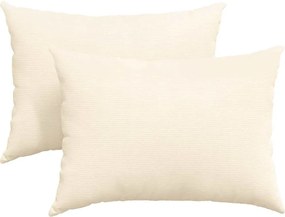 vidaXL Perne pentru canapea 2 pcs Crem 70 x 50 cm