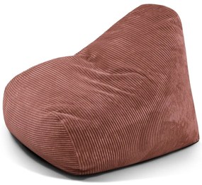 Fotoliu bean bag cărămiziu cu tapițerie din catifea reiată Snug 100 – SLOWDOWN