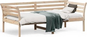 vidaXL Pat de zi fără saltea, 90x190 cm, lemn masiv de pin