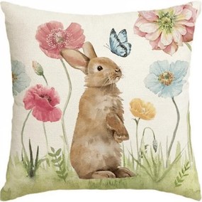 Husa de perna din in LUNBELLE 45x45 cm, colorat