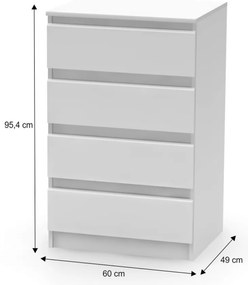 Comodă HANY NEW 014, alb