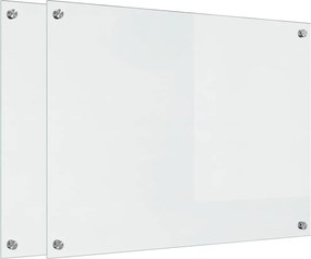 vidaXL Panou de bucătărie 2 pcs Transparent 80 x 60 cm