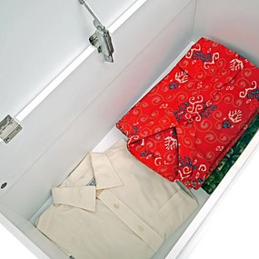 Ladă din lemn JERSEY, 80x40x48cm, alb Casaria