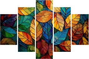 Tablou - Mozaic din frunze (150x105 cm)