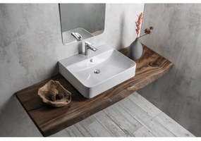 Isvea - Lavoar pentru blat/suspendat SOTT AQUA 60,5x50 cm ceramică/alb