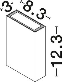 Aplica lumina ambientala pentru fatade IP65 SAM negru