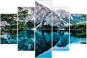 Tablou - Lac în Alpi (150x105 cm)