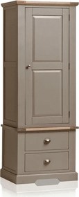 Dulap lemn masiv gri Ives Personalizabilă, 70 × 51 × 185 cm