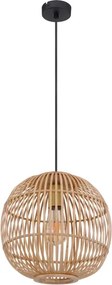 Lustră pe cablu HILDEGARD 1xE27/60W/230V bambus Globo 15368H