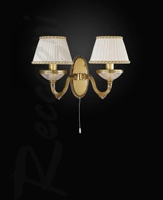 Aplica de perete clasica cu 2 brate din alama design italian 6502