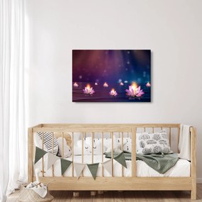 Tablou - Nuferi magici (90x60 cm)