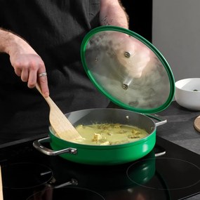 Tigaie cu capac/cu suprafață ceramică ø 28 cm tegame Meda 3.0 – FABINI