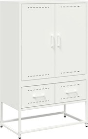 vidaXL Dulap înalt, alb, 68x39x111,5 cm, oțel