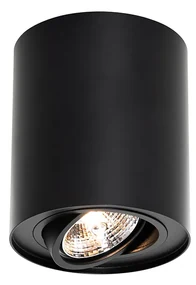 Spotlight modern de tavan negru, rotativ și înclinabil AR70 - Rondoo Up