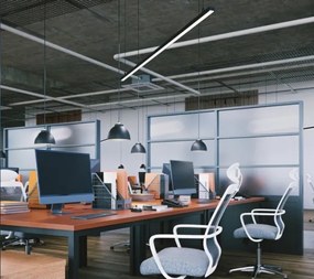 Corp de iluminat LED pentru tavan, aplicat/suspendat KOLINE LED/40W/230V 3000/4000/6500K 120cm negru