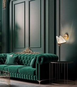 Aplica de perete LED design modern Fluture M auriu