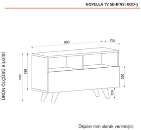 Masă TV Novella White